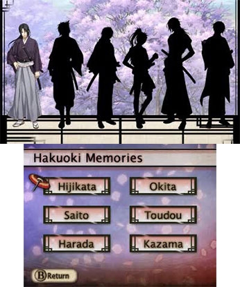 hakuoki memories of the shinsengumi 3ds