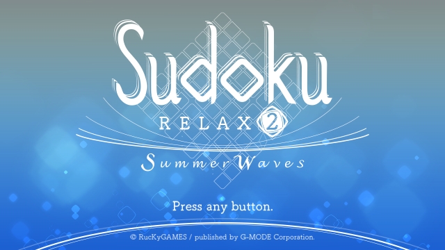 Sudoku Relax 2: Summer Waves (Switch) image